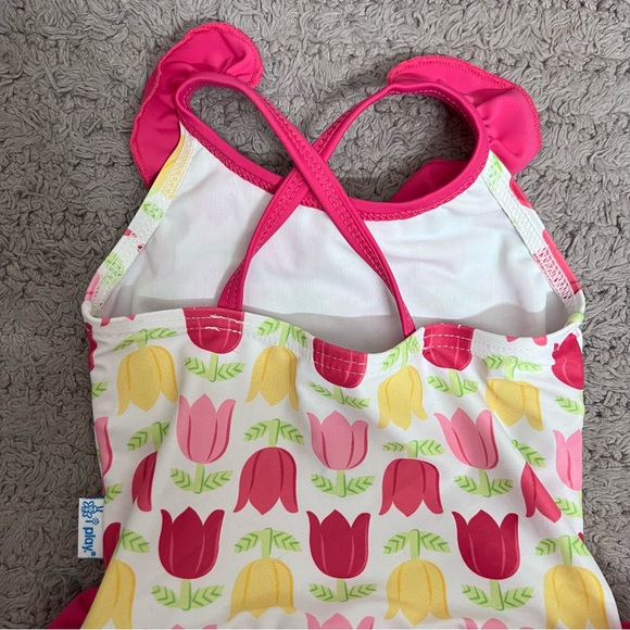 I play UPF 50+ One-Piece Tulip Swimsuit with Built in Swim Diaper - Picture 9 of 10